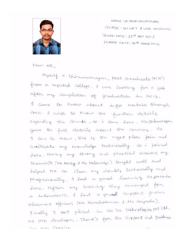 Dot Student Testimonial