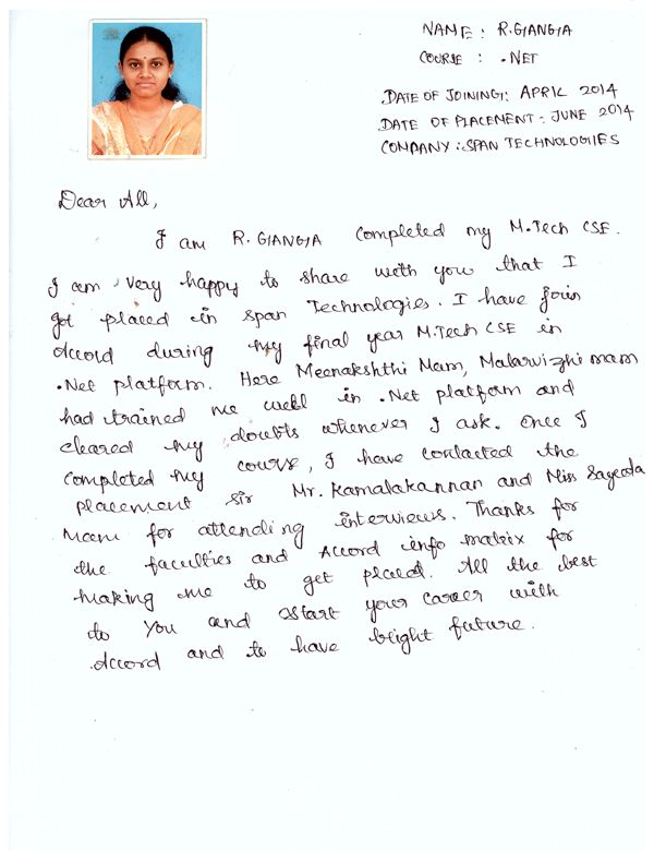 Dot Student Testimonial