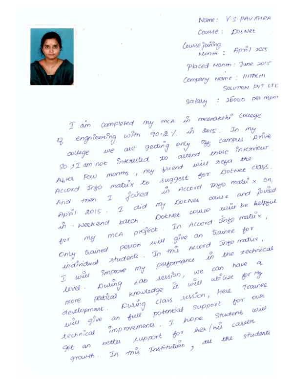 Dot Student Testimonial