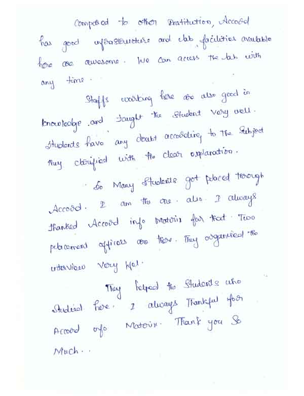 Dot Student Testimonial