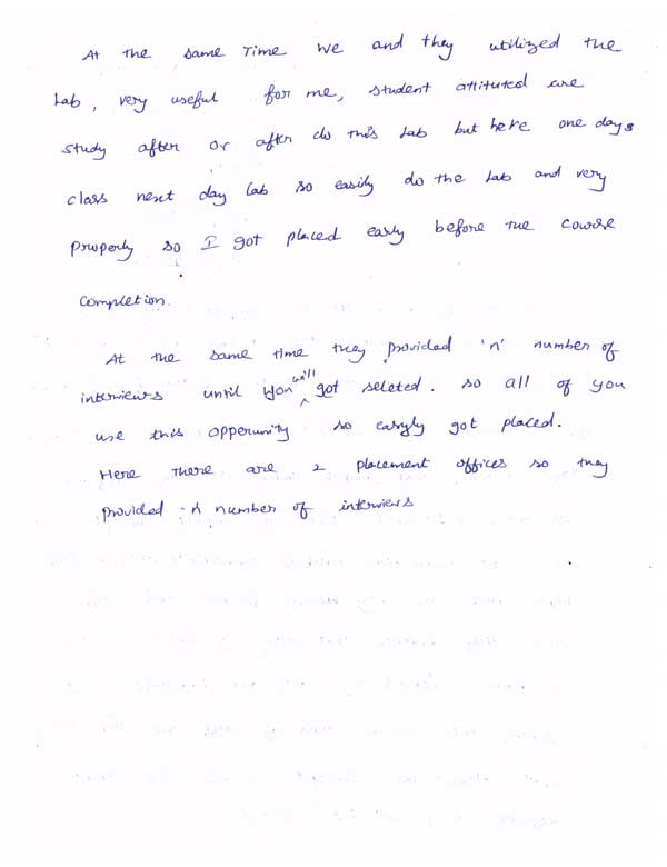 Dot Student Testimonial