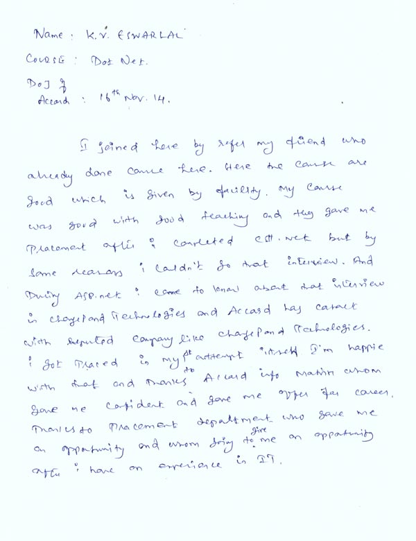 Dot Student Testimonial