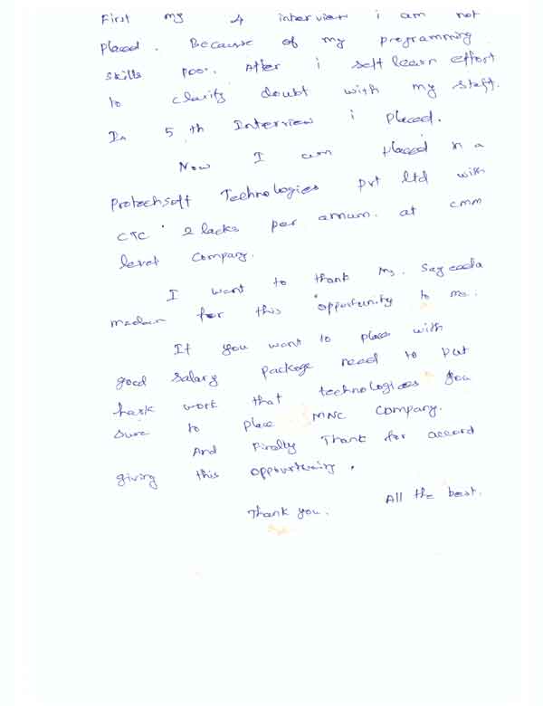 Dot Student Testimonial