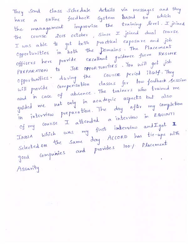 Dot Student Testimonial