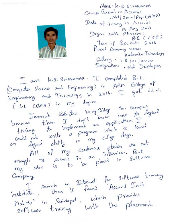 Dot Student Testimonial