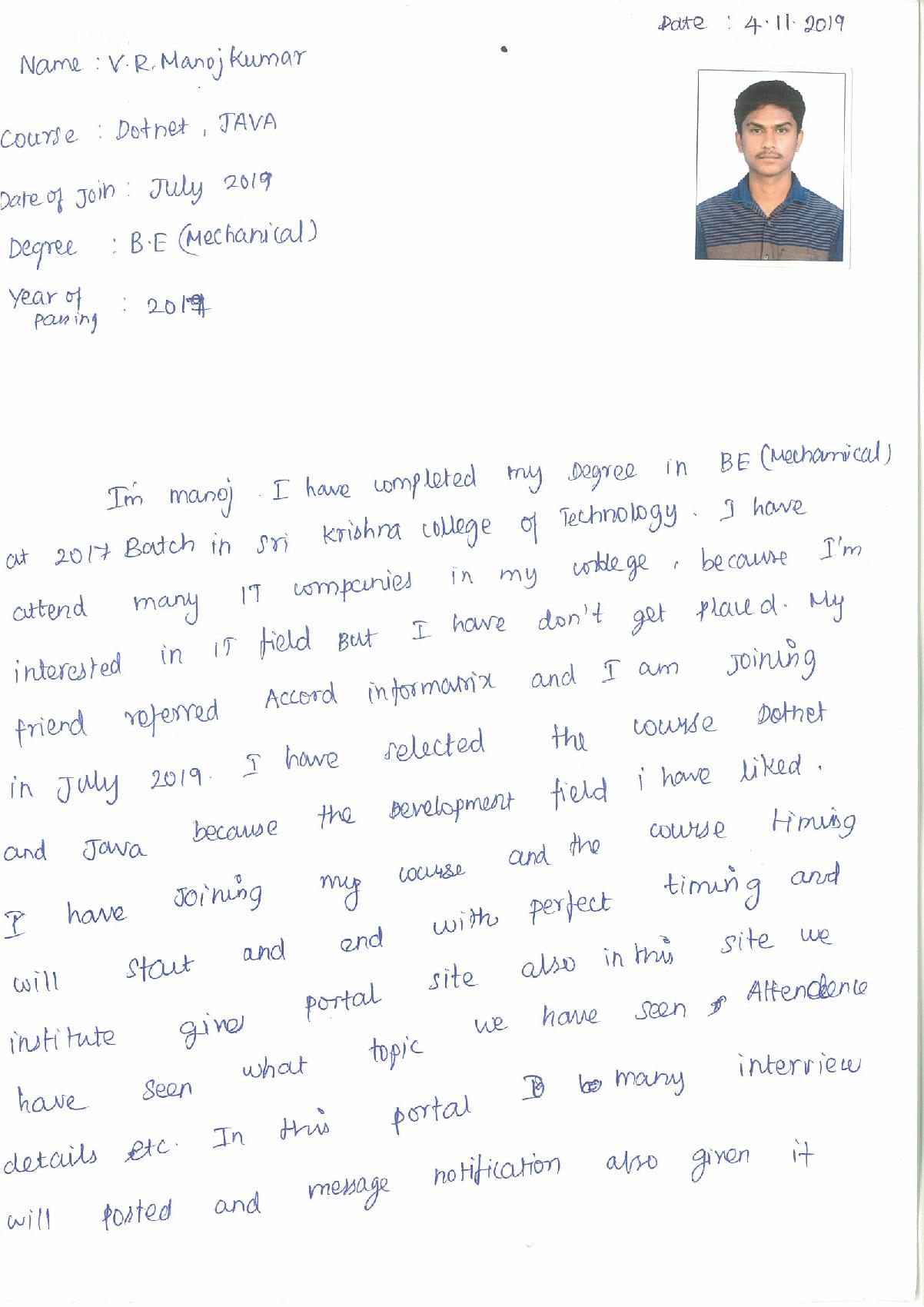 Dot Student Testimonial