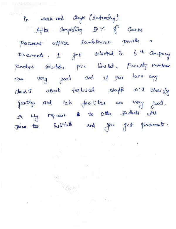 CCNA Student Testimonial